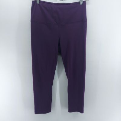 velocity leggings womens size medium purple stretch workout training cropped